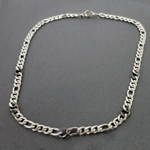 New Flat Link Chain Necklace - Picture 1 of 8